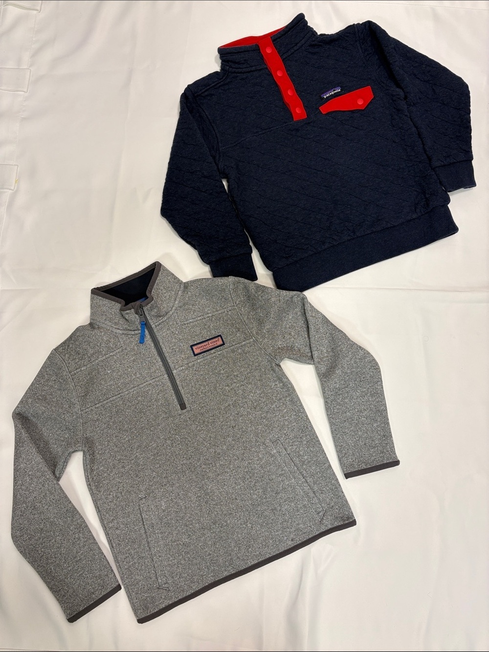 PATAGONIA AND VINEYARD VINE BOYS LONG SLEEVES S-M!